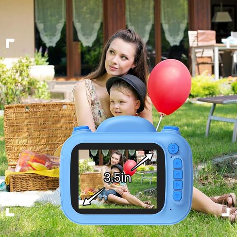 Kids Camera Instant Print 3.5 Inch, Instant Print Camera for Kids with SD Card, Kids Instant Print Camera That Prints Pictures Instantly Toy Camera Christmas Birthday Gifts for 3-12 Year Old Girl Boy in Saudi Arabia