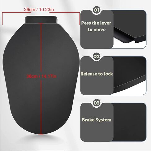Upgrade Mixer Slider for Kitchenaid Mixer,Sliding Tray Kitchen Appliance Slide Tray Mixer Mover Mixer Mat with Smooth Rolling Wheels for Kitchenaid Series (Black, 5-8 Qt) in Kuwait
