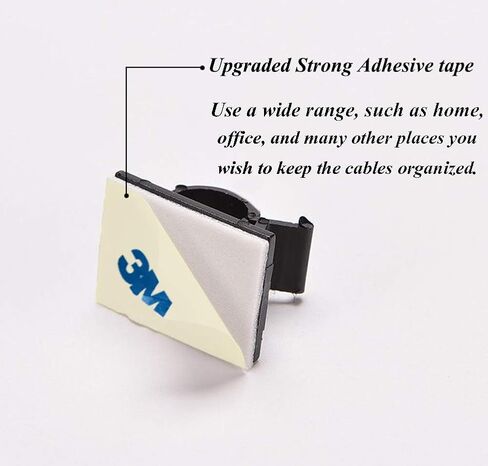 50pcs Adhesive Cable Clips, Transparent, Wire Clips, Car Cable Organizer, Cable Holder, Cable Wire Management, Cable Holder for Car, Office and Home（Included M Size and L Size Cable Clips in Saudi Arabia