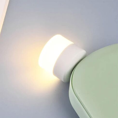 YUANQIAN Plug in LED Night Light Mini USB LED Light مرن USB LED ضوء محيط صغير USB LED ضوء، LED لمبة سيارة محمولة، داخلي، خارجي، قراءة، نوم (16 حزمة، دافئ) in Kuwait