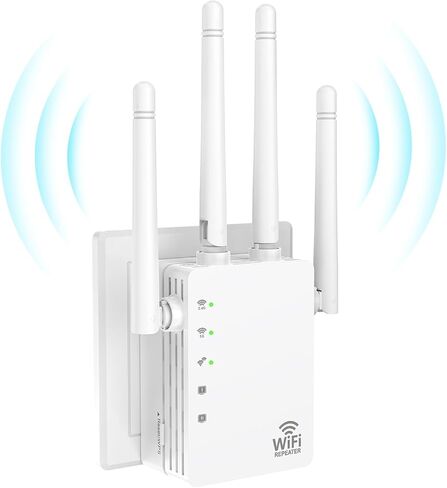 معزز إشارة موسعات WiFi للمنزل طويل المدى يصل إلى 12880 قدم مربع و105 أجهزة، معزز إشارة موسع WiFi، معزز شبكة WiFi موسع الإنترنت، موسع WiFi طويل المدى، موسع WiFi 1200 ميجا بت في الثانية in Kuwait