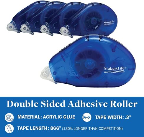 Double Sided Adhesive Tape for Crafts. Repositionable DOTS. 3 Pack in Saudi Arabia