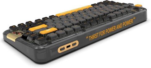 GK GAMAKAY TK75PRO Aluminum Alloy Mechanical Keyboard Gasket Mounted, Hot Swappable KTT Hyacinth Switch 2.4GHz Wireless BT5.0 USB-C 75% Cherry 81 Keys Custom RGB Backlit Gaming Keyboard (Black) in Saudi Arabia