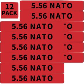 12 Pack Miaozhun 5.56 NATO Magazine Marking Bands 5.56 Magazine Caliber Identification