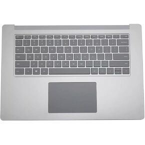 Palmrest Keyboard Touchpad Keyboard for Microsoft Surface Laptop 3/4/5 13.5" 15" Keyboard, 1873 1951 Keyboard (15" Silvery Keyboard)