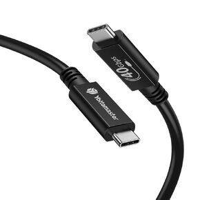Yottamaster 100W USB C Thunderbolt 4 40Gbps Cable with PD100W Charging, Thunderbolt USB C to USB C Display Cable with 8K Video Output 2.62FT