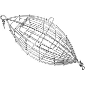 Fishing Bait Cage, Stainless Steel Fishing Feeder Holder for Shrimp Crab Fish Baits(S)