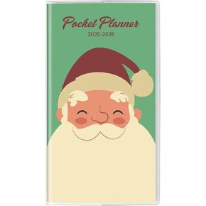 2025-2026 Pocket Planner/Calendar, Floral Monthly Planner 2024-2026 - 6.7" x 3.7" - Runs from November 2024 Until December 2026, 2025 Pocket Planner with PVC Cover for Planning