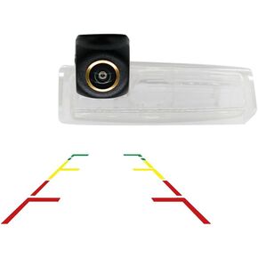 Vlicevrn HD Golden Fisheye Vehicle Car Rear View Camera Fixed Parking Line Night Vision Backup Parking Camera for Lexus IS300 IS200 ES300 ES330 GS300 GS400 GS430 LS430 HS250h CT200h / for Toyota