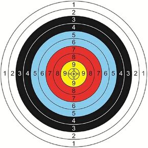 25/35/50 Pcs Archery Targets Paper Arrow Targets for Hunting & Shooting Archery Accessories Bow and Arrow Practice Paper Target Face 10 Ring