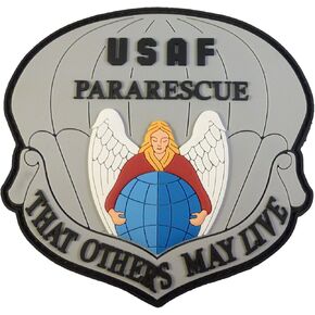 Blackout That Others May Live USAF Pararescue CSAR SAR PVC Hook Patch