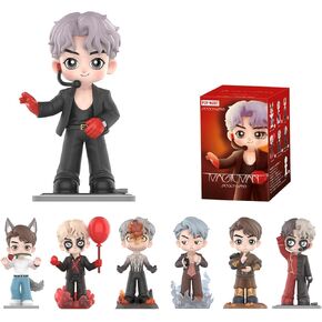 POP MART Jackson Wang Magic Man Series Figures, Blind Box Figures, Random Design Action Figures Collectible Toys Home Decorations, Holiday Birthday Gifts for Girls and Boys, Single Box
