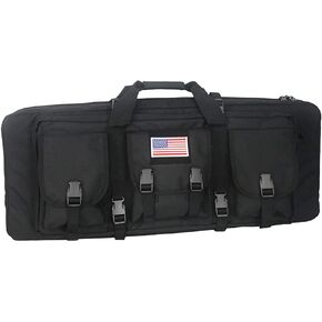 Greencity Double Rifle Case Long Rifle American Classic Tactical Gun Bag Waterproof Padded Molle Hunting Shooting Sports