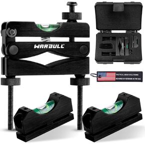 WarBull Scope Leveling Kit Universal, Magnetic Base High-Precision Clearer Gun Level Bubble, Heavy-Duty Scope Mounting Kit, Scope Leveler Tool for Rifle Shotgun Frame Shooting Table with Storage Case