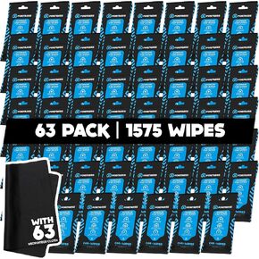 Fortress Car Interior Wipes (25 ct, Pack of 3) for Car Interior Cleaning, Dashboard, Seats, Detailing, and Steering Wheel [Travel Size] Skin-Safe Car Interior Cleaner Supplies