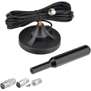 Bingfu FM Antenna Replacement for Home Stereo Radio Receiver Indoor for Pioneer Onkyo Yamaha Marantz Sherwood Digital HD Radio Bluetooth AV Audio Video Theater Tuner FM Magnetic Base Antennas