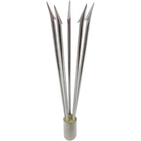 Scuba Choice Spearfishing Lionfish Pole Spear Tip with 5 Prong Head Paralyzer with Barbs, 6"