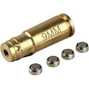 GOTICAL Red Dot 9mm 9 mm Laser Bore Sighter Boresight Hunting Tool 9 mm Cartridge Bore Sight Red Laser Boresighter 9mm boresighters