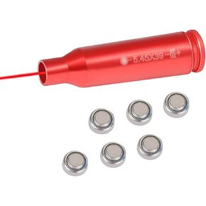 GOTICAL 5.45x39 Laser Bore Sighter Boresighter, Aluminum Boresight Red Laser