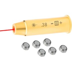 360 TACTICAL Red Dot .38 Boresight Red Laser .38 Bore Sighter Hunting Boresight