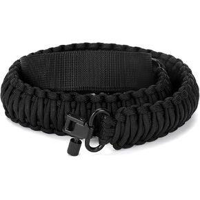 Double Braide 550LB Shotgun Sling 2 Point Paracord Rifle Sling,Non-Slip Traditional Adjustable Gun Sling for Hunting Shooting Camping