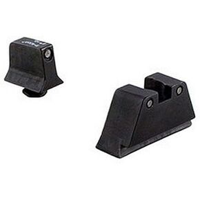 Trijicon GL201-C-600661 Bright & Tough Night Sight Suppressor Set, Glock 17-39 Models, black Front/Rear with Green Lamps