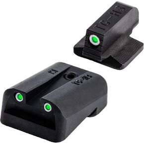TG TG231K Tritium Glow in the Dark Handgun Pistol Sight for Day & Night Use, Compatible w/ Kimber 1911 Models w/ Fixed Rear Sight, Black