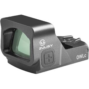 OWLc 3 MOA Dot & 56 MOA Circle Ring Reticle Open Reflex Sight Green for Astigmatism, fit Doctor/Viper Footprint Pistol, Shake Awake 1x24mm Full Size Optic with Picatinny Low Mount