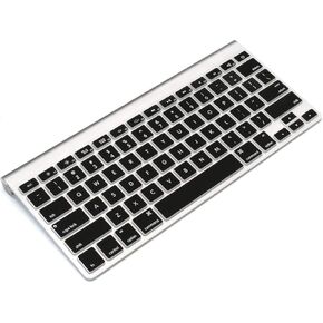 ProElife Ultra Thin Silicone Keyboard Protector Cover Skin for Apple Wireless Keyboard with Bluetooth MC184LL/B (Model A1314, U.S Layout) (Not Fits Magic Keyboard), Transparent