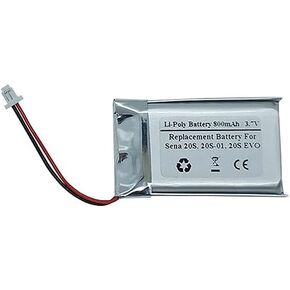 3.7V 800mAh Battery for Sena 20S, 20S-01, 20S EVO Motorcycle Bluetooth Headset, Helmet intercom, Battery Model: CP-SN10S