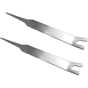 2Pcs Silver Great Performance TX X Clamp X-Clamp Removal Tool Replacement Compatible 360 With Removal For Tool Z5A1 Clamp Automotive Replacement Clamps and Sleeving Hoses Clamps Sleeving