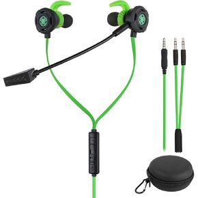 BlueFire Wired Gaming Earphone 3.5 MM E-Sport Earphone Noise Cancelling Stereo Bass Gaming Headphone with Adjustable Mic for PS4, Xbox One, Laptop, Cellphone, PC (Black)