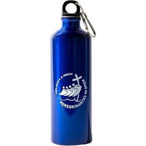 PILGRIM'S BACKPACK Pilgrim Water Bottle in Aluminium, Thermal, 25,36 fl.oz. Capacity, Official Jubilee Product 2025 (White)
