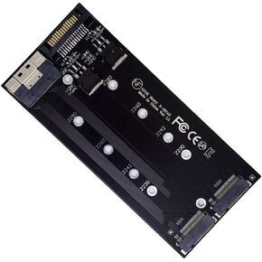 xiwai PCIE Express 3.0 4.0 Slimline SFF-8654 8X to Dual NGFF NVME M.2 AHCI Raid Card VROC Raid0 Hyper Adapter