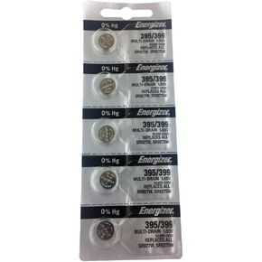 Energizer 395/399 Silver Oxide 5 Batteries (SR927W / SR927SW)
