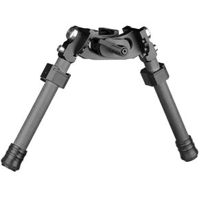 Tactical Carbon Fiber Swivel Bipod Heavy Duty Wide Stance Rifle Bipod Adjustable for Picatinny/Weaver Rail