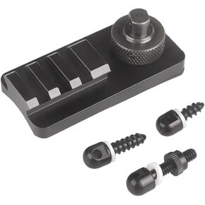 Sling Swivel Stud Rail Mount - Swivel Stud Picatinny Rail Slot Adaptor Kit with Anti-Slip Rubber Base, Hunting Shooting Accessories