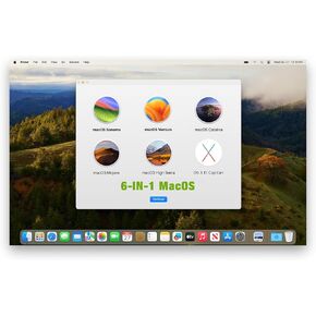6-in-1 MacOS Sonoma/Ventura/Catalina/Mojave/High Sierra/El Capitan, Bootable USB Drive 3.0, Reinstall/Recovery/Restore Mac OS X