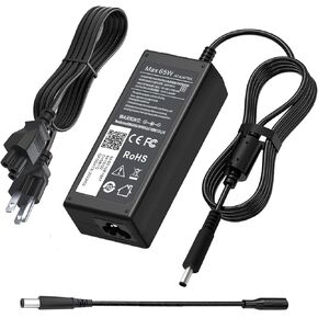 65W 45W AC Adapter for Dell Laptop Charger, Replacement for All Round Connector Dell inspiron 13 14 15 17 3000 5000 7000 Series 5100 5567 5559 Latitude 5400 5480 5580 7480 3520 Laptop Power Cord
