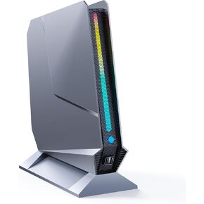 كمبيوتر ألعاب صغير Core i9-9980HK/ GTX1650 4G، 32 جيجا DDR4، 1 تيرابايت PCIe4.0 SSD، مصابيح RGB، WiFi6E/BT5.3/1.0G LAN/2xHDMI/1xUSB-C 4K@60 هرتز Win11 Pro كمبيوتر مكتبي صغير للألعاب