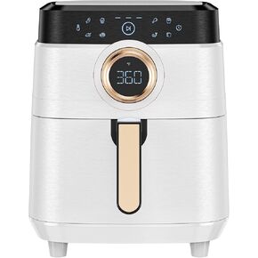 Air Fryer, ALLCOOL Airfryer Oven 8QT Large 1700W 8-in-1 with Touch Screen Air Fryers Dishwasher Safe Nonstick Basket Freidora de Aire 36 Recipes BPA & PFOA Free White