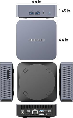 GEEKOM Mini PC GT12 Pro - 12th Gen Intel i7-12650H NUC12 Mini Computers(10 C/16T Up to 4.7GHz) 32GB DDR4/1TB PCIe Gen 4 SSD Windows 11 Pro Support Wi-Fi 6E/Bluetooth 5.2/USB 4.0/2.5G LAN/8K in Saudi Arabia