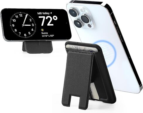 حامل محفظة البطاقة المغناطيسية مع MagSafe، لمحفظة MagSafe، حامل البطاقة المغناطيسية لسلسلة iPhone 16/15/14/13/12، محفظة جلدية بسيطة in Saudi Arabia