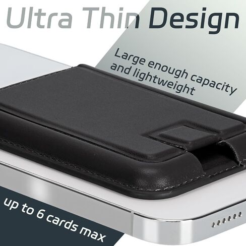 حامل محفظة البطاقة المغناطيسية مع MagSafe، لمحفظة MagSafe، حامل البطاقة المغناطيسية لسلسلة iPhone 16/15/14/13/12، محفظة جلدية بسيطة in Saudi Arabia