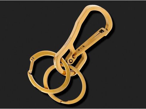 Carabiner Clip Retractable Ring Set Titanium Keychain Quick Release Hooks for Men Women in Saudi Arabia
