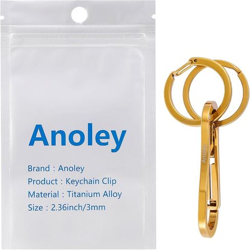 Carabiner Clip Retractable Ring Set Titanium Keychain Quick Release Hooks for Men Women in Saudi Arabia