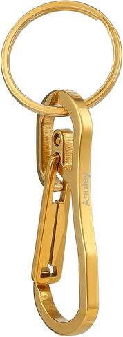 Carabiner Clip Retractable Ring Set Titanium Keychain Quick Release Hooks for Men Women in Saudi Arabia