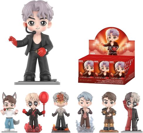 POP MART Jackson Wang Magic Man Series Figures, Blind Box Figures, Random Design Action Figures Collectible Toys Home Decorations, Holiday Birthday Gifts for Girls and Boys, Single Box in Saudi Arabia