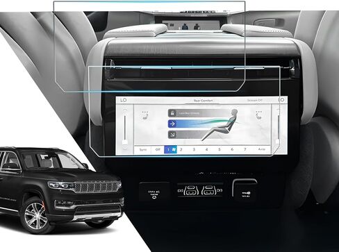 2 Pack Screen Protector For Jeep Wagoneer 2022-2024,AC Panel Screen Protective Film Compatible With Grand Wagoneer 2024 2023 Air Conditioner Accessories in Kuwait