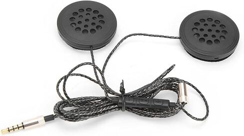 سماعات رأس سلكية من ASHATA، ستيريو عالمي بدون فقدان 3.5 مم سماعة صوت خوذة دراجة نارية مع مكبرات صوت مزدوجة، ميكروفون عالي الوضوح لإلغاء الضوضاء، التحكم في الخط in Kuwait